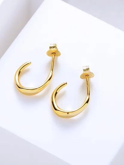 925 Sterling Silver Earrings Hoop Earrings Anti Tarnish Earrings Wholesale Manufacturer Jewelry Customize Fashion Jewelry 