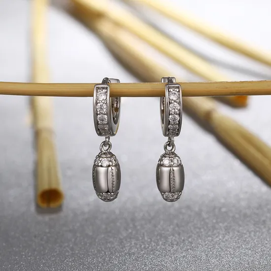 Newest Product Fashion Design White Gold Hoop Earring Women 