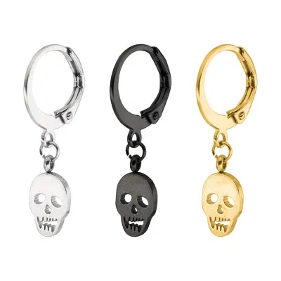 Wholesale Men Magnetic Gold/Silver/Black Stainless Steel Hoop Earrings 