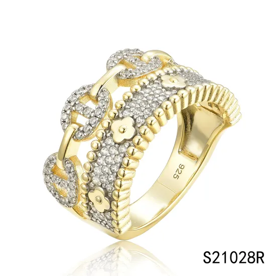 2024 Latest Yellow Gold Plated 925 Sterling Silver Bangle 