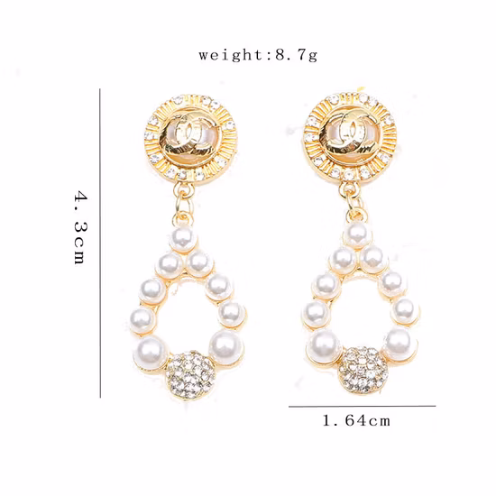 Wholesale Luxury Jewelry Famous Brand Stud Earrings Gucci′ S Gg Women Inspired Designer Earrings Popular Brand Hoop Earring