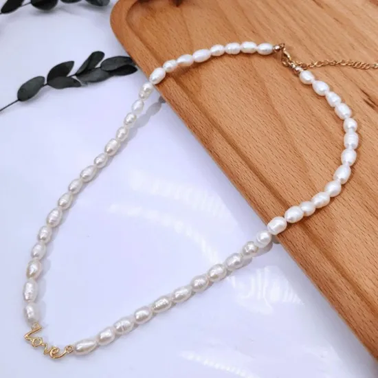 Millet Beads Pearl Fashion Choker 